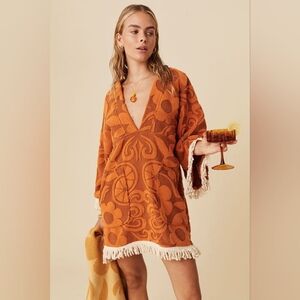 Spell And The Gypsy Pomelia Terry Throw Over Beach Tunic Dress Retro Sun New
